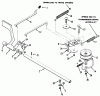 Toro 32-120EA1 (212-H)- 212-H Tractor, 1991 (1000001-1999999) Ersatzteile MECHANICAL TRANSMISSION BRAKE AND CLUTCH LINKAGE