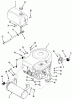 Toro 32-12BEA2 (212-H) - 212-H Tractor, 1991 (1000001-1999999) Ersatzteile ENGINE, FUEL & EXHAUST ASSEMBLY