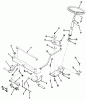 Toro 32-12BEA2 (212-H) - 212-H Tractor, 1991 (1000001-1999999) Ersatzteile FRONT AXLE & STEERING ASSEMBLY