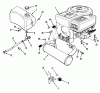 Toro 32-12BEA3 (212-H) - 212-H Tractor, 1991 (1000001-1999999) Ersatzteile ENGINE FUEL & EXHAUST ASSEMBLY