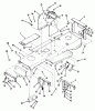 Toro 32-12BEA3 (212-H) - 212-H Tractor, 1991 (1000001-1999999) Ersatzteile FRAME ASSEMBLY