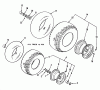 Toro 32-12BEA3 (212-H) - 212-H Tractor, 1991 (1000001-1999999) Ersatzteile WHEEL & TIRE ASSEBLY