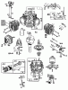 Toro 32-16BE01 (216-H) - 216-H Tractor, 1990 Ersatzteile CYLINDER, OIL PUMP AND CRANKSHAFT