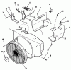 Toro 41-20OE01 (520-H) - 520-H Garden Tractor, 1990 Ersatzteile BLOWER HOUSING AND GOVERNOR