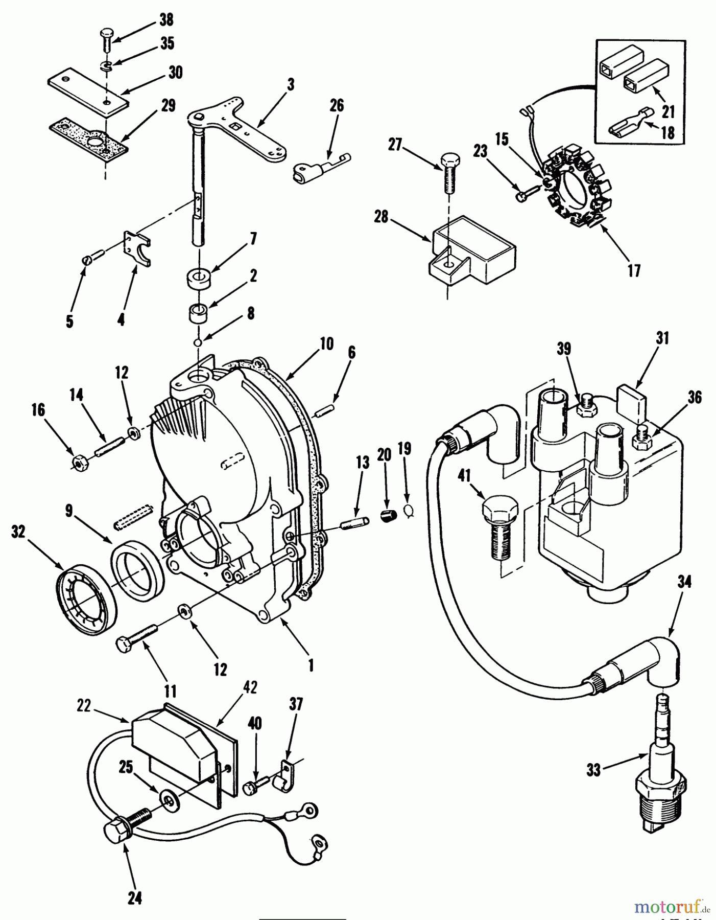  Toro Neu Mowers, Lawn & Garden Tractor Seite 1 41-20OE01 (520-H) - Toro 520-H Garden Tractor, 1990 GEARCASE AND IGNITION CONTROLS