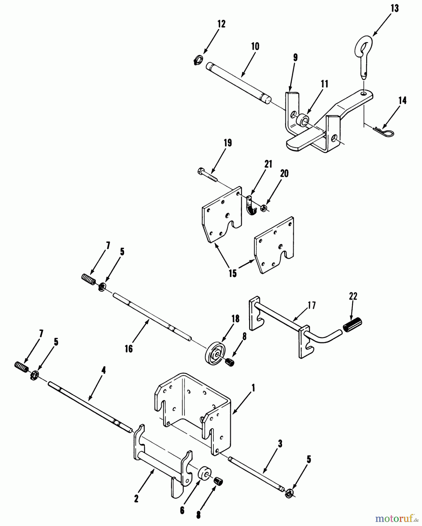  Toro Neu Mowers, Lawn & Garden Tractor Seite 1 41-20OE01 (520-H) - Toro 520-H Garden Tractor, 1990 HITCHES