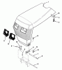 Toro 41-20OE01 (520-H) - 520-H Garden Tractor, 1990 Ersatzteile SHEET METAL AND COVERS #1