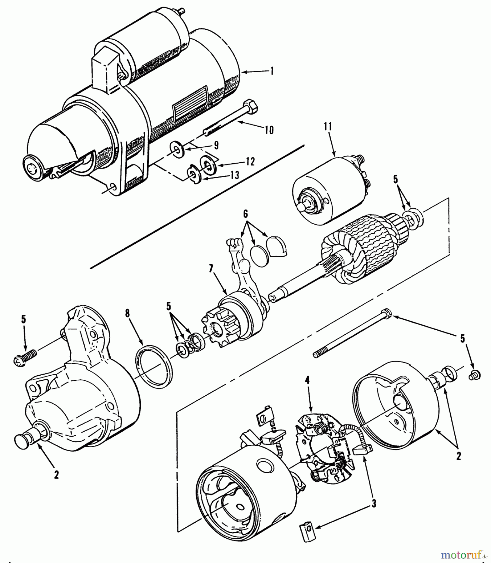  Toro Neu Mowers, Lawn & Garden Tractor Seite 1 41-20OE01 (520-H) - Toro 520-H Garden Tractor, 1990 STARTER