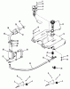 Toro 41-20OE01 (520-H) - 520-H Garden Tractor, 1990 Ersatzteile THROTTLE CHOKE AND FUEL CONTROLS