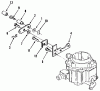 Toro 41-20OE02 (520-H) - 520-H Garden Tractor, 1991 (1000001-1999999) Ersatzteile CHOKE CONTROL (FRONT PULL)
