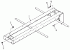 Toro 41-20OE02 (520-H) - 520-H Garden Tractor, 1991 (1000001-1999999) Ersatzteile FRAME