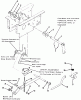 Toro 41-20OE02 (520-H) - 520-H Garden Tractor, 1991 (1000001-1999999) Ersatzteile HYDROSTATIC LIFT LINKAGE