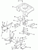 Toro 41-20OE02 (520-H) - 520-H Garden Tractor, 1991 (1000001-1999999) Ersatzteile SHEET METAL AND COVERS #3