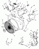 Toro 41-20OE02 (520-H) - 520-H Garden Tractor, 1991 (1000001-1999999) Ersatzteile TORO POWER PLUS BLOWER HOUSING AND GOVERNOR