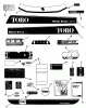 Toro 41-20OE03 (520-H) - 520-H Garden Tractor, 1992 (2000001-2999999) Ersatzteile DECALS