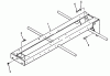 Toro 41-20OE03 (520-H) - 520-H Garden Tractor, 1992 (2000001-2999999) Ersatzteile FRAME