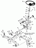 Toro 41-20OE03 (520-H) - 520-H Garden Tractor, 1992 (2000001-2999999) Ersatzteile FRONT AXLE AND STEERING
