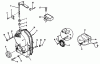 Toro 41-20OE03 (520-H) - 520-H Garden Tractor, 1992 (2000001-2999999) Ersatzteile GEARCASE, IGNITION CONTROL, ALTERNATOR AND REGULATOR