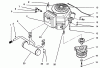 Toro 42-16BE01 (246-H) - 246-H Yard Tractor, 1992 (2000001-2999999) Ersatzteile ENGINE AND CLUTCH