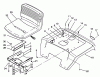 Toro 42-16BE01 (246-H) - 246-H Yard Tractor, 1992 (2000001-2999999) Ersatzteile FENDER AND SEAT ASSEMBLY