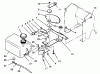 Toro 42-16BE01 (246-H) - 246-H Yard Tractor, 1992 (2000001-2999999) Ersatzteile FUEL TANK AND STEERING BRACKET ASSEMBLY
