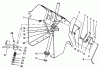 Toro 42-16BE01 (246-H) - 246-H Yard Tractor, 1992 (2000001-2999999) Ersatzteile STEERING SHAFT AND INDICATOR ASSEMBLY