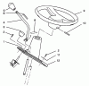 Toro 42-16BE01 (246-H) - 246-H Yard Tractor, 1992 (2000001-2999999) Ersatzteile STEERING WHEEL AND CONSOLE ASSEMBLY