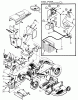 Toro 55001 - Compact Suburban Lawn Tractor, 1968 (8000001-8999999) Ersatzteile ELECTRICAL GROUP (USED ONLY ON MODEL 55101)