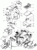 Toro 55001 - Compact Suburban Lawn Tractor, 1968 (8000001-8999999) Ersatzteile HOOD AND FENDER GROUP