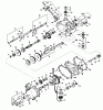 Toro 55050 (935) - 935 Electric Lawn Tractor, 1969 (9000001-9999999) Ersatzteile TRANSAXLE MODEL NO. 615 PARTS LIST