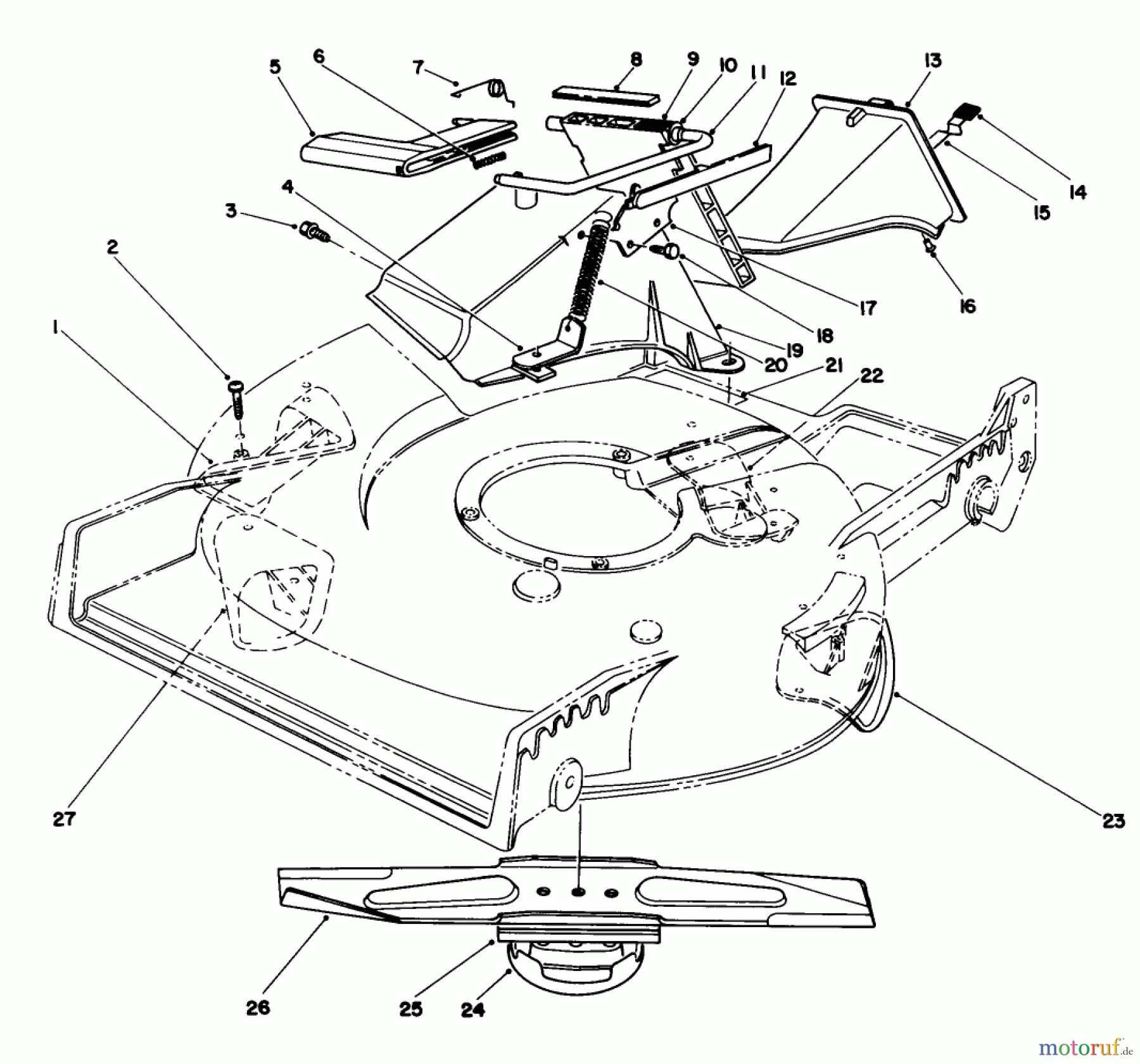 Toro Neu Accessories, Mower 59173 - Toro Recycler Kit, 1991 (1000001-1999999) RECYCLER ASSEMBLY