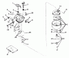 Toro 55150 (940) - 940 Electric Tractor, 1969 (9000001-9999999) Ersatzteile CARBURETOR NO. 631447
