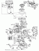 Toro 55152 (888) - 888 matic Tractor, 1970 (0000001-0999999) Ersatzteile ENGINE MODEL 191707