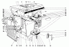 Toro 55166 (880) - 880 Electric Tractor, 1973 (3000001-3999999) Ersatzteile HOOD AND ENGINE ASSEMBLY