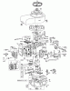 Toro 55166 (880) - 880 Electric Tractor, 1973 (3000001-3999999) Ersatzteile MODEL 190707-0626 ENGINE ASSEMBLY (ELECTRIC START) BRIGGS & STRATTON