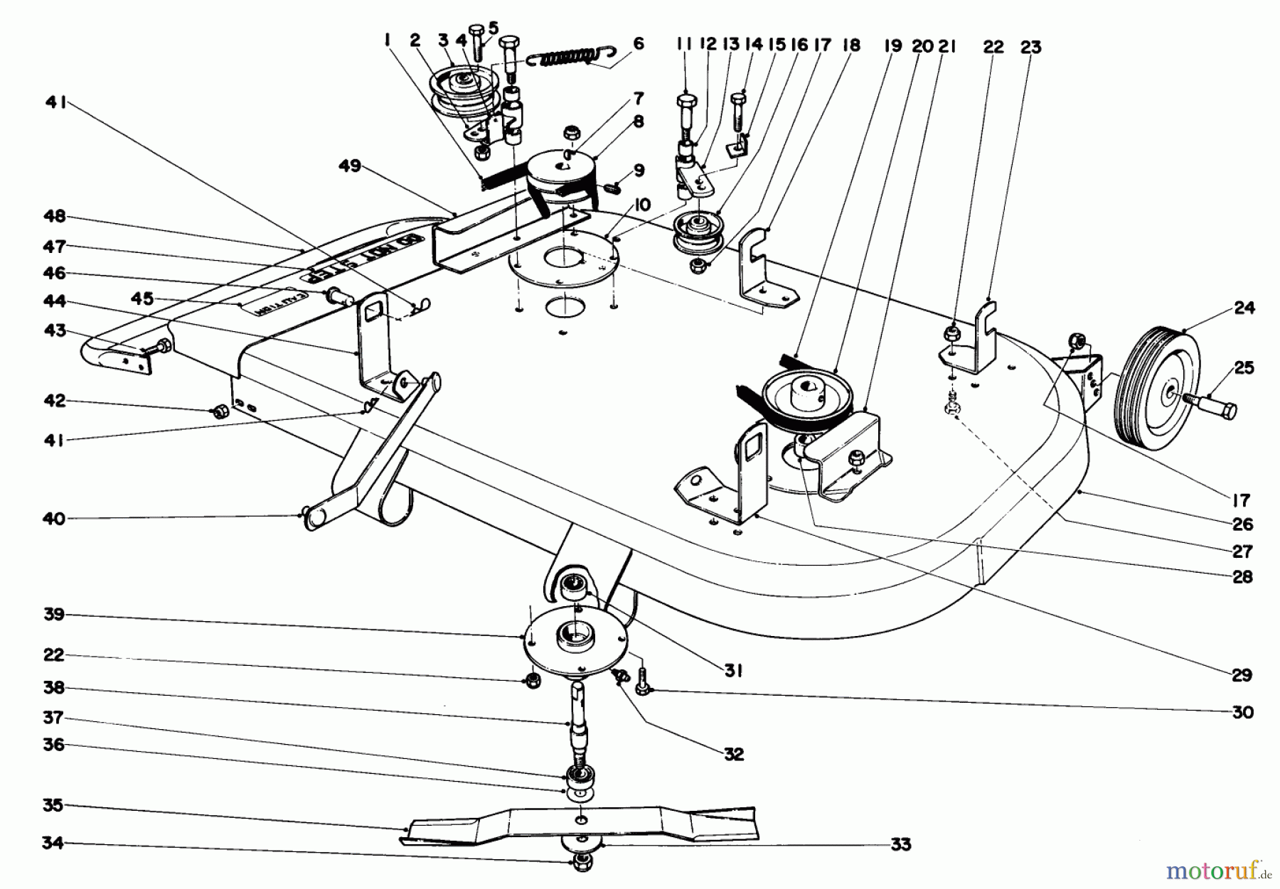 Toro Neu Mowers, Lawn & Garden Tractor Seite 1 55256 (888) - Toro 888 Toromatic Tractor, 1971 (1000001-1999999) 36