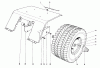 Toro 55256 (888) - 888 matic Tractor, 1971 (1000001-1999999) Ersatzteile REAR TIRE AND FENDER ASSEMBLY