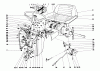 Toro 55275 (888) - 888 matic Tractor, 1972 (2000001-2999999) Ersatzteile DASH AND TRANSAXLE ASSEMBLY