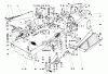 Toro 55275 (888) - 888 matic Tractor, 1972 (2000001-2999999) Ersatzteile FRAME ASSEMBLY
