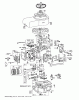 Toro 55275 (888) - 888 matic Tractor, 1972 (2000001-2999999) Ersatzteile MODEL 190707-0626 ENGINE ASSEMBLY (ELECTRIC START) BRIGGS & STRATTON