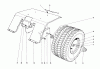 Toro 55275 (888) - 888 matic Tractor, 1972 (2000001-2999999) Ersatzteile REAR TIRE AND FENDER ASSEMBLY