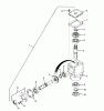 Toro 55302 (950) - 950 Suburban Lawn Tractor, 1970 (0000001-0999999) Ersatzteile RIGHT ANGLE GEAR BOX ASSEMBLY MODEL P1487-P91