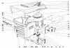 Toro 57002 - 25" Lawn Tractor, 1969 (9000001-9999999) Ersatzteile 905 AND 910 HOOD AND ENGINE ASSEMBLY