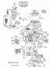 Toro 57054 - 25" Lawn Tractor, 1970 (0000001-0999999) Ersatzteile ENGINE MODEL SERIES 130905 (ELECTRIC)