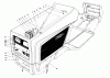 Toro 57351 - 32" Lawn Tractor, 1977 (7000001-7999999) Ersatzteile HOOD ASSEMBLY