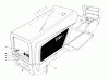 Toro 57360 (11-32) - 11-32 Lawn Tractor, 1978 (8000001-8999999) Ersatzteile HOOD ASSEMBLY MODEL 57300