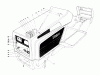 Toro 57360 (11-32) - 11-32 Lawn Tractor, 1978 (8000001-8999999) Ersatzteile HOOD ASSEMBLY MODEL 57360
