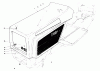 Toro 57360 (11-32) - 11-32 Lawn Tractor, 1981 (1000001-1999999) Ersatzteile HOOD ASSEMBLY MODEL 57300