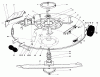 Toro 57300 (8-32) - 8-32 Front Engine Rider, 1983 (3000001-3999999) Ersatzteile CUTTING DECK MODEL 59130