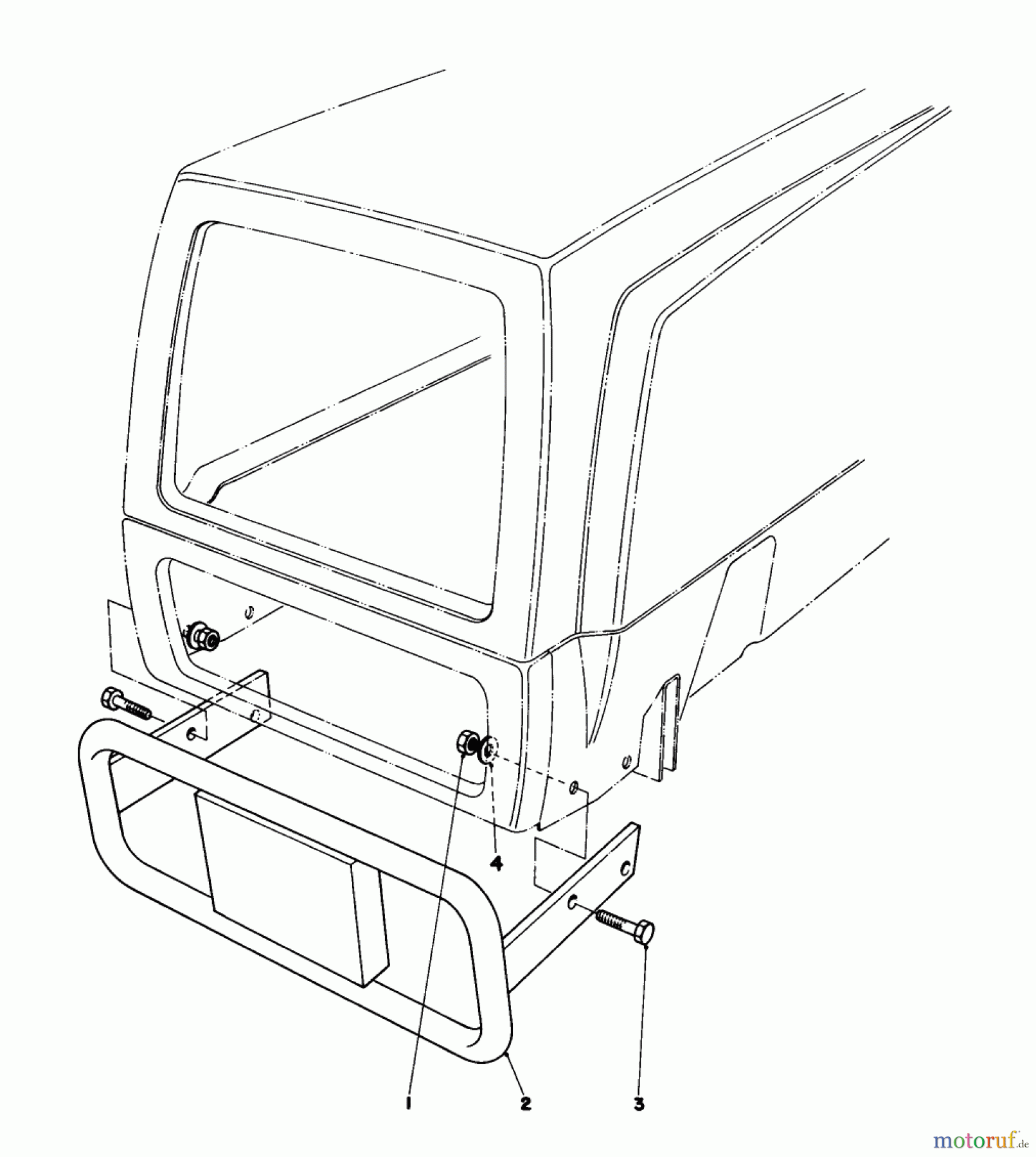  Toro Neu Mowers, Lawn & Garden Tractor Seite 1 57360 (11-32) - Toro 11-32 Lawn Tractor, 1984 (4000001-4999999) BUMPER KIT (OPTIONAL)